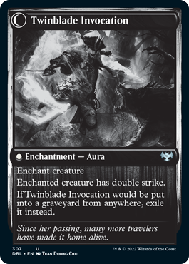 Twinblade Geist // Twinblade Invocation (DBL-307) - Innistrad: Double Feature: (Double Faced Transform) Foil