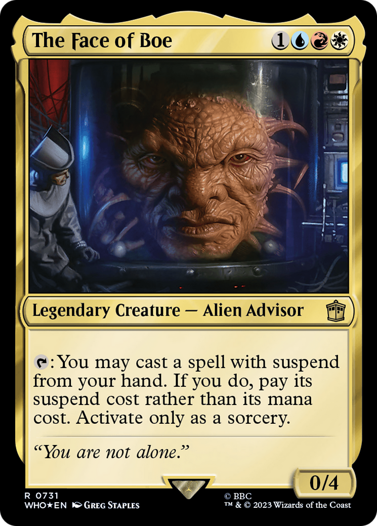 The Face of Boe (WHO-731) - Doctor Who Foil
