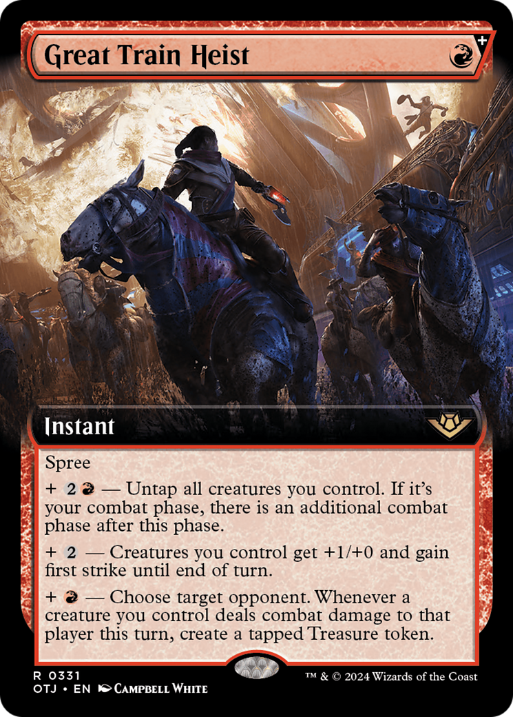 Great Train Heist (OTJ-331) - Outlaws of Thunder Junction: (Extended Art, spree) Foil