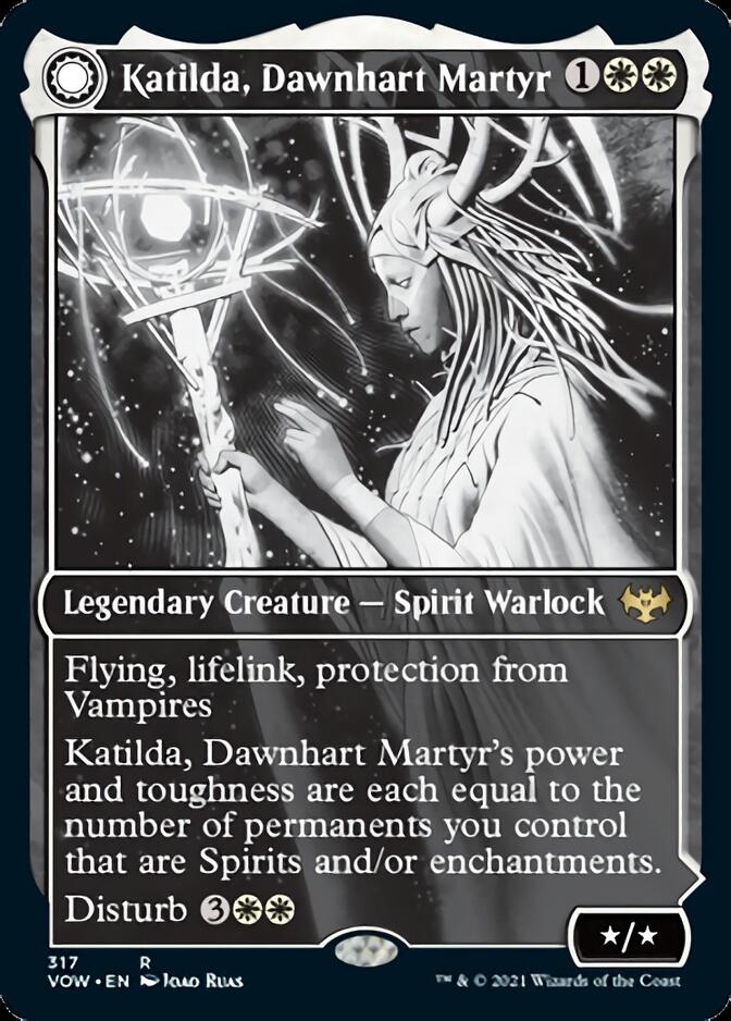 Katilda, Dawnhart Martyr // Katilda's Rising Dawn (VOW-317) - Innistrad: Crimson Vow: (Showcase, Double Faced Transform) Foil