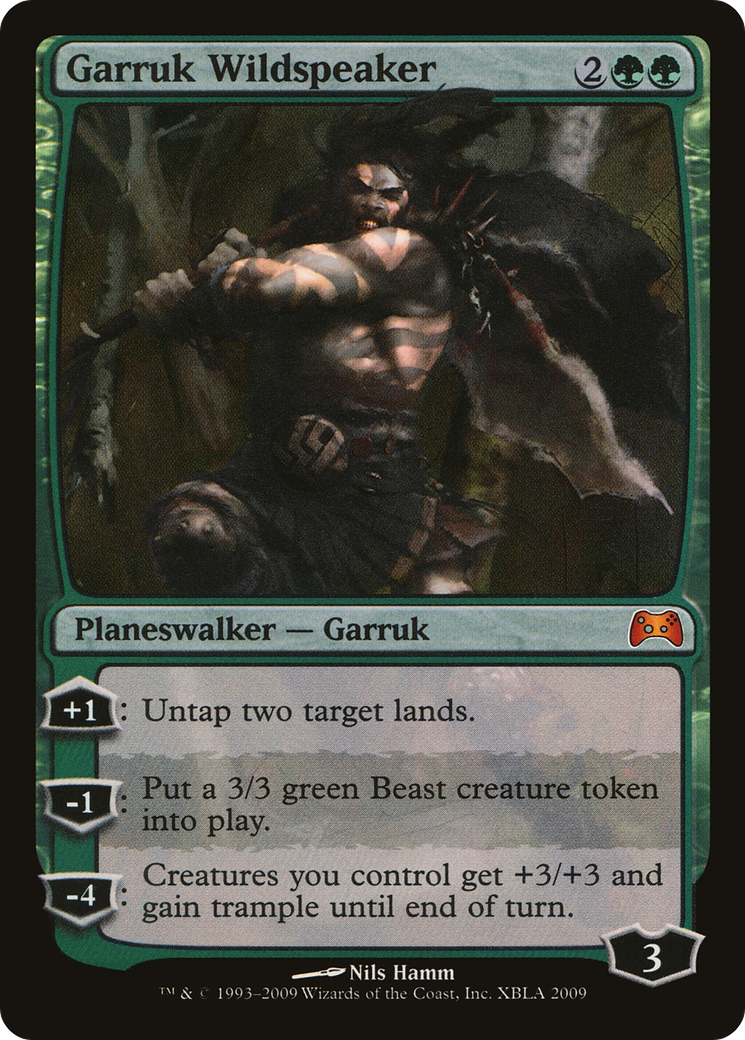 Garruk Wildspeaker (MEDIA-001) - Duels of the Planeswalkers 2009 Promos Foil