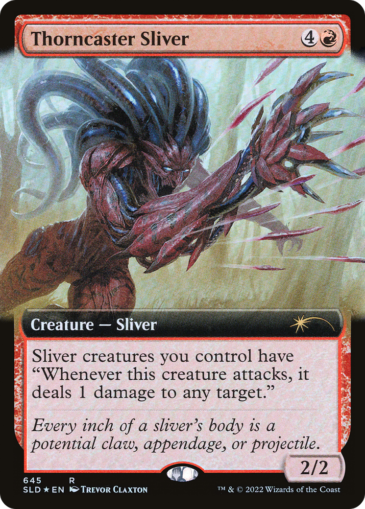 Thorncaster Sliver (SLD-645) - Secret Lair Drop: (Extended Art) Foil