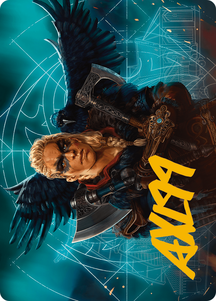 Eivor, Wolf-Kissed Art Card (Gold-Stamped Signature) (ASACR-017) - Assassin's Creed Art Series (Borderless)