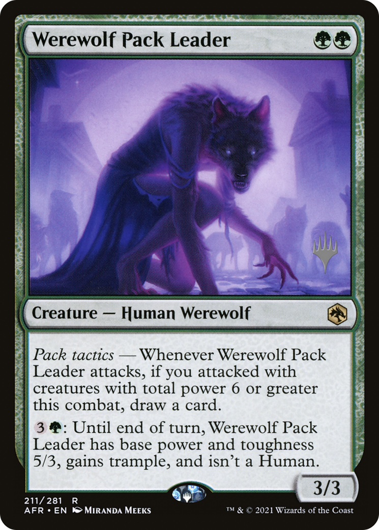 Werewolf Pack Leader (PPAFR-211P) - Adventures in the Forgotten Realms Promos Foil