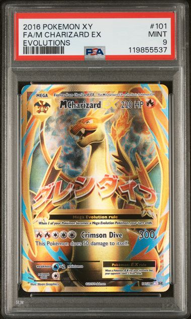 M Charizard EX Full Art XY Evolutions 101/108 PSA 9