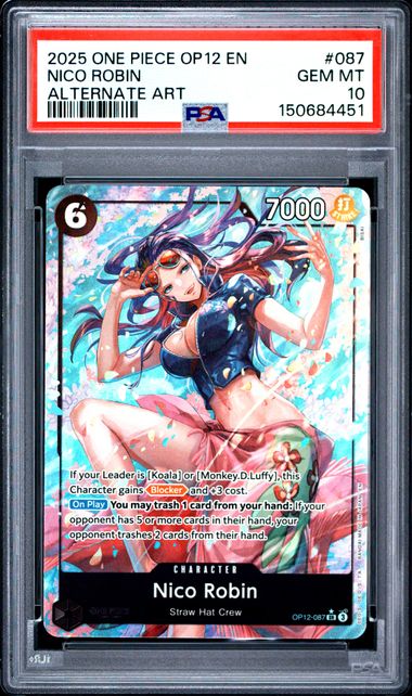 NIco Robin Legacy Of The Master OP12-087 PSA 10