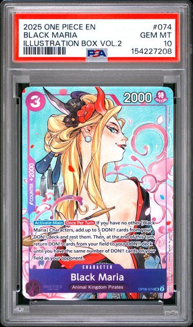 Black Maria Illustration Box Vol. 2 OP08-074 PSA 10