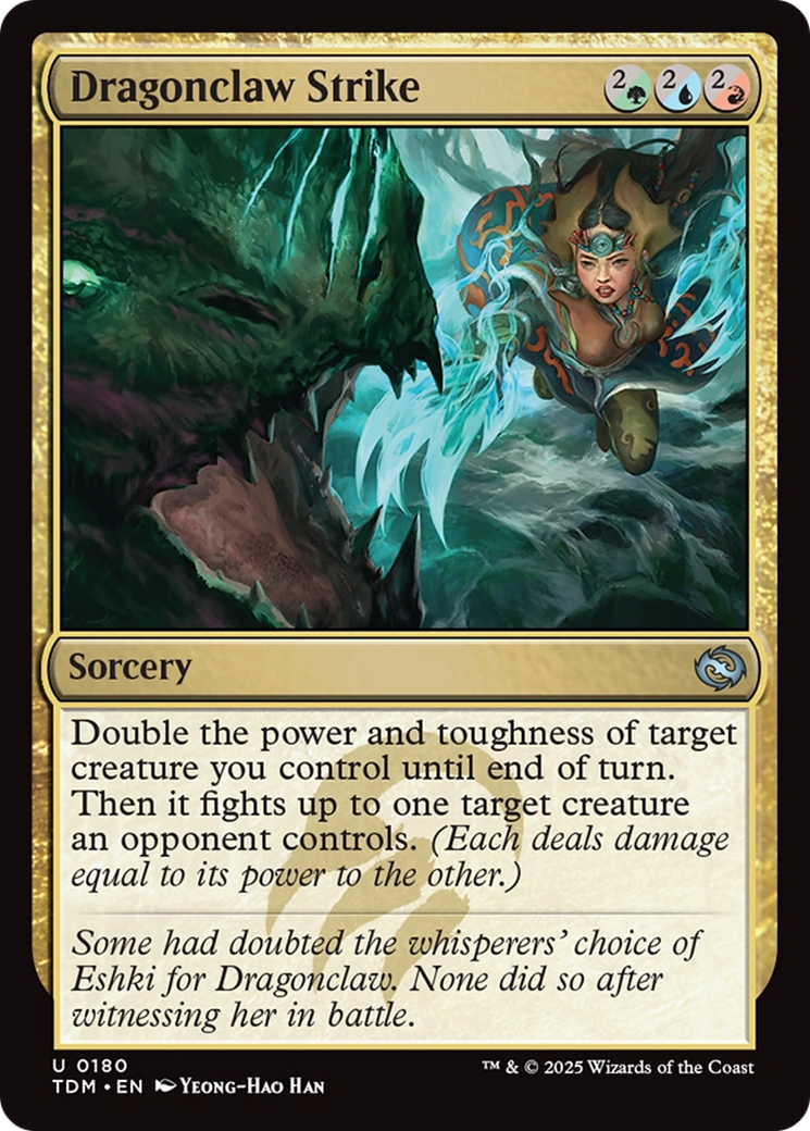 Dragonclaw Strike (TDM-180) - Tarkir: Dragonstorm Foil