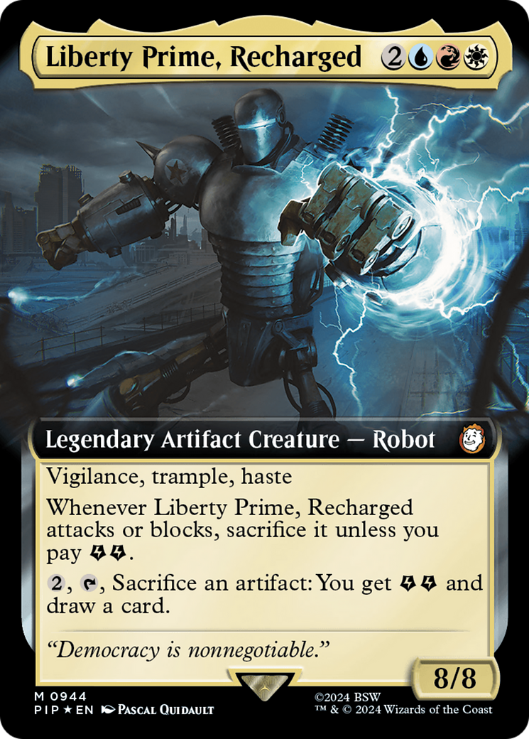 Liberty Prime, Recharged (PIP-944) - Fallout: (Extended Art) Foil