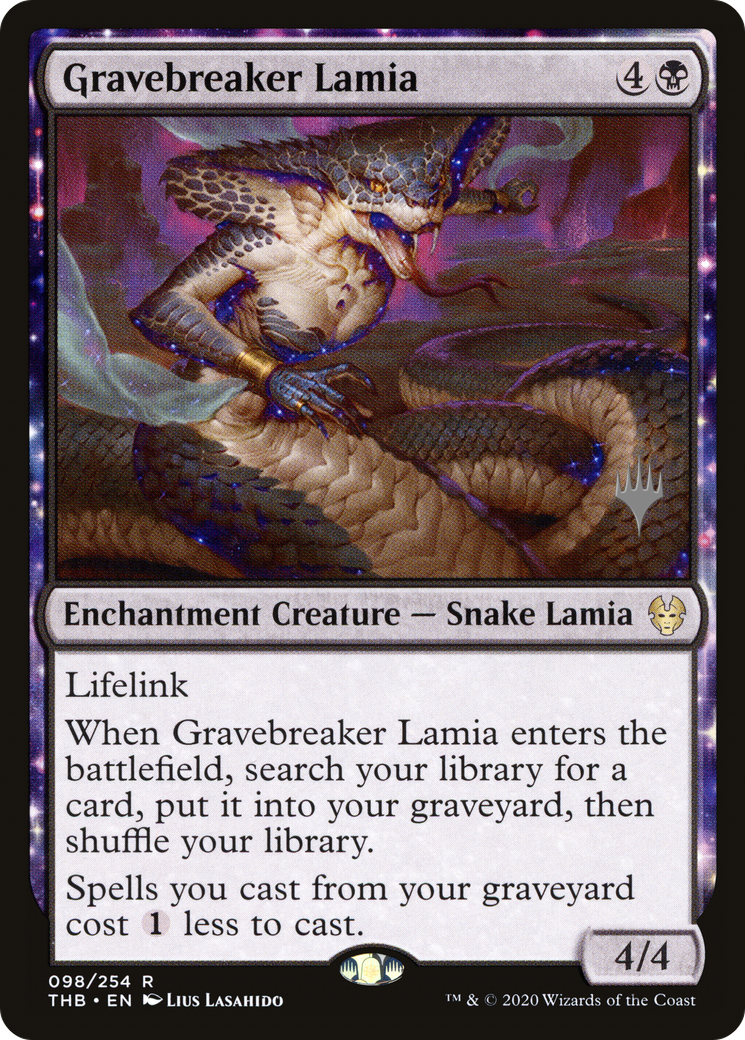 Gravebreaker Lamia (PPTHB-98P) - Theros Beyond Death Promos: (enchantment)