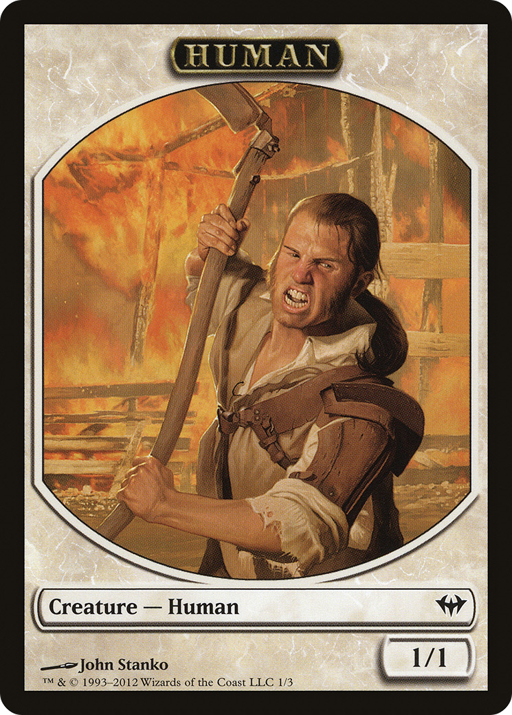 Human (DKA-001) - Dark Ascension Tokens