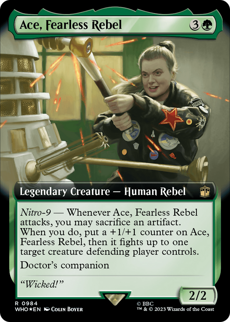 Ace, Fearless Rebel (WHO-984) - Doctor Who: (Extended Art) Foil