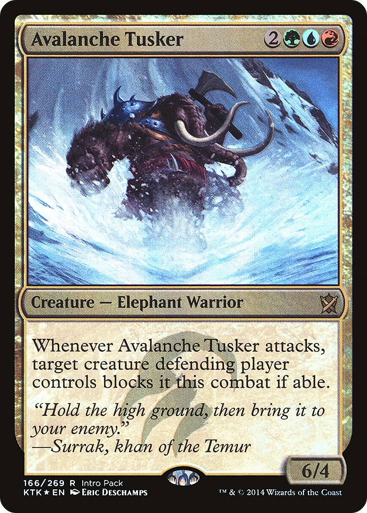 Avalanche Tusker (UMP-166) - Khans of Tarkir Promos Foil