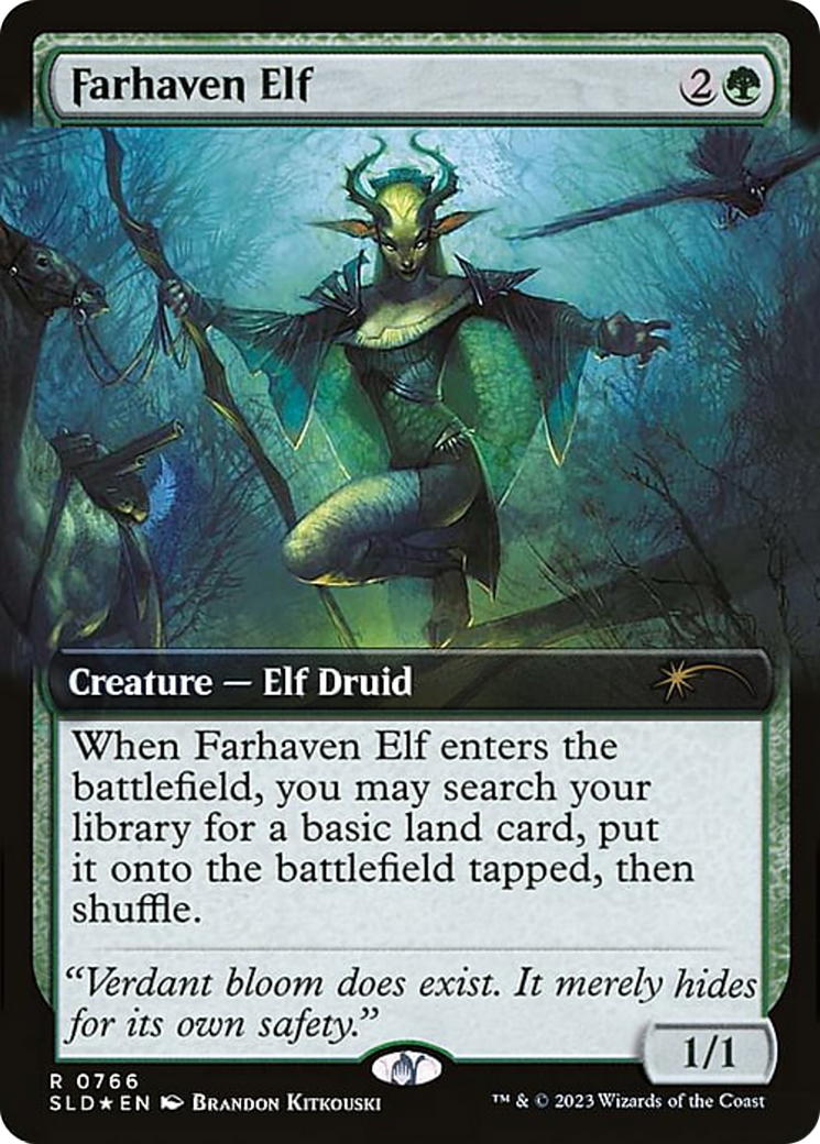 Farhaven Elf (SLD-766) - Secret Lair Drop: (Extended Art) Foil