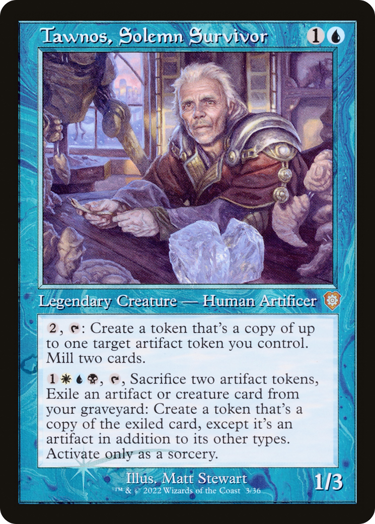 Tawnos, Solemn Survivor (BRC-003) - The Brothers' War Commander Foil
