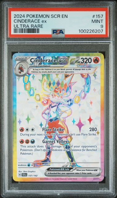 Cinderace ex Stellar Crown 157/142 PSA 9