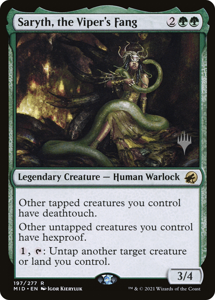 Saryth, the Viper's Fang (PPMID-197P) - Innistrad: Midnight Hunt Promos Foil