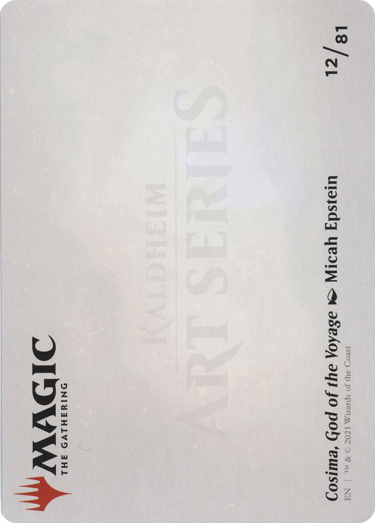 Cosima, God of the Voyage Art Card (ASKHM-012) - Art Series: Kaldheim (Borderless)