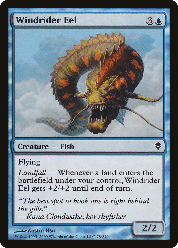 Windrider Eel (ZEN-078) - Zendikar Foil