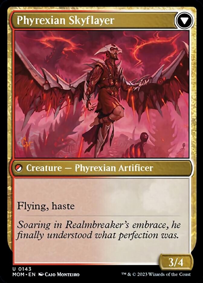 Harried Artisan // Phyrexian Skyflayer (MOM-143) - March of the Machine