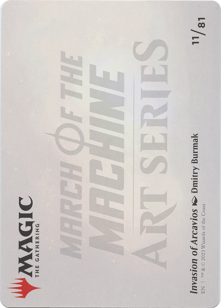 Invasion of Arcavios // Invasion of Arcavios (AMOM-011) - March of the Machine Art Series (Borderless) Foil