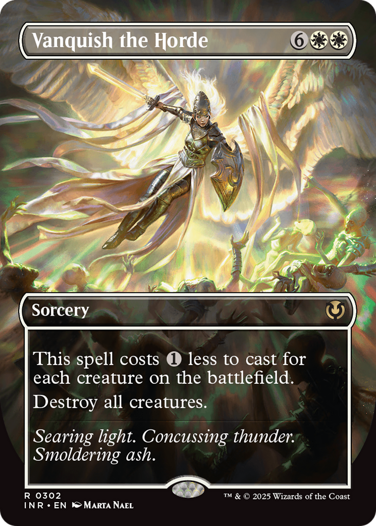 Vanquish the Horde (Borderless) (INR-302) - Innistrad Remastered (Borderless) Foil