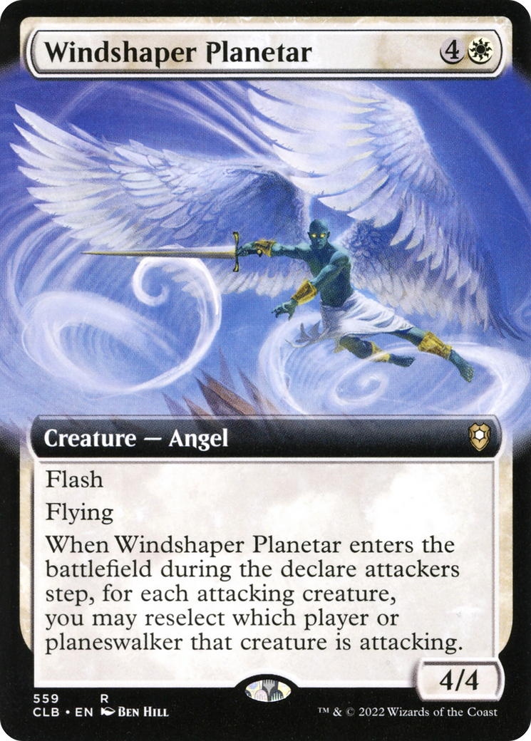 Windshaper Planetar (CLB-559) - Commander Legends: Battle for Baldur's Gate: (Extended Art) Foil