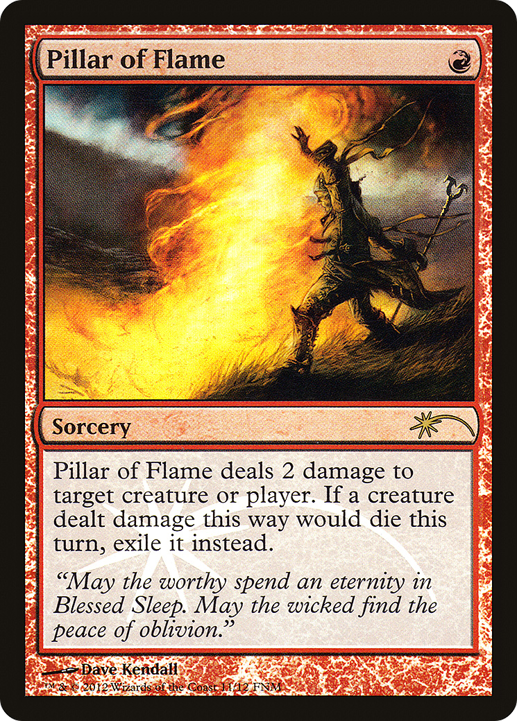 Pillar of Flame (FNM-011) - Friday Night Magic 2012 Foil