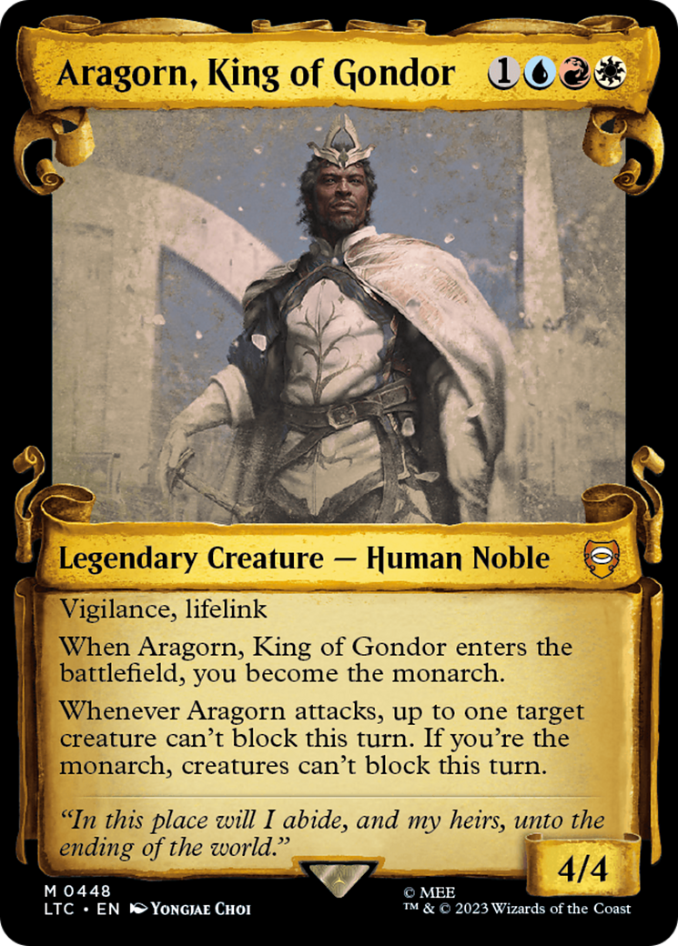 Aragorn, King of Gondor (LTC-448) - Tales of Middle-earth Commander: (Showcase)