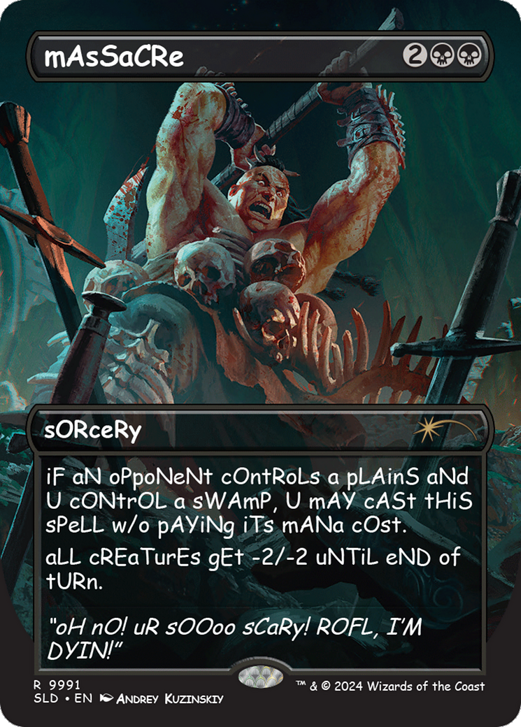 Massacre (SLD-9991) - Secret Lair Drop (Borderless)
