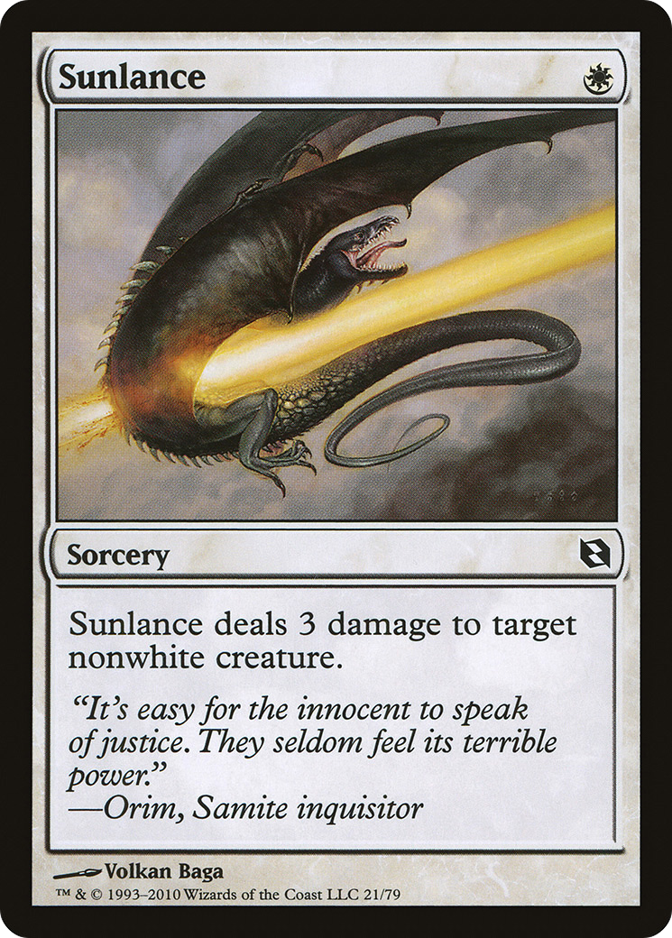 Sunlance (DDF-021) - Duel Decks: Elspeth vs. Tezzeret