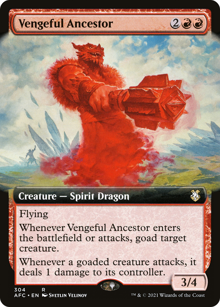 Vengeful Ancestor (AFC-304) - Forgotten Realms Commander: (Extended Art)