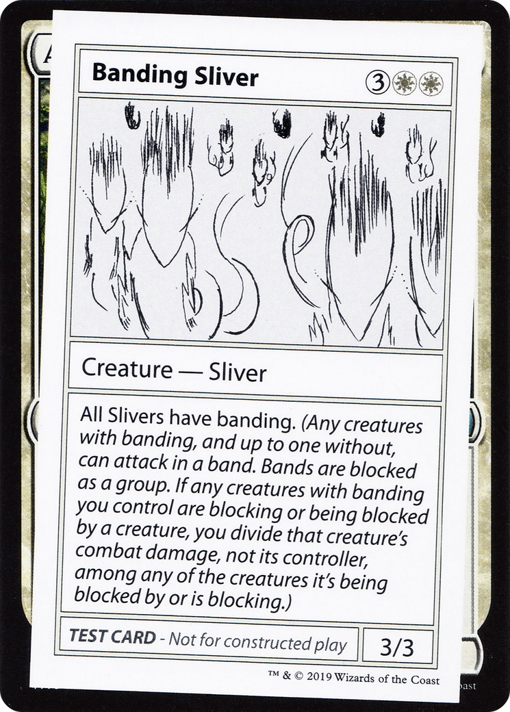Banding Sliver (CMB1-) - Mystery Booster Playtest Cards 2021