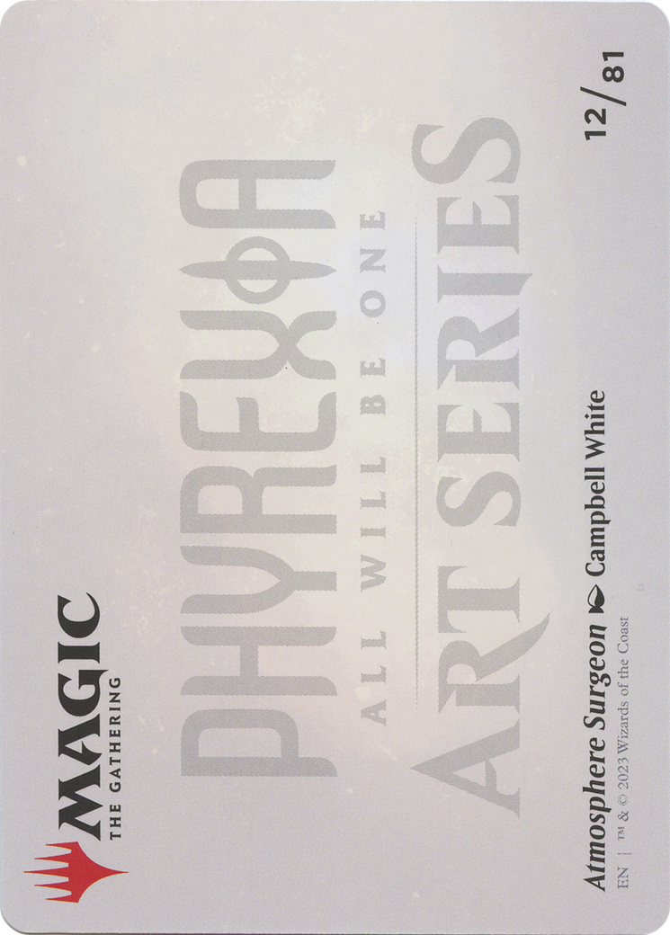 Atmosphere Surgeon // Atmosphere Surgeon (AONE-012) - Phyrexia: All Will Be One Art Series (Borderless) Foil