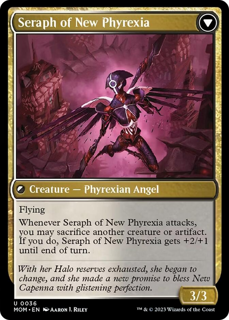 Seraph of New Capenna // Seraph of New Phyrexia (MOM-036) - March of the Machine Foil