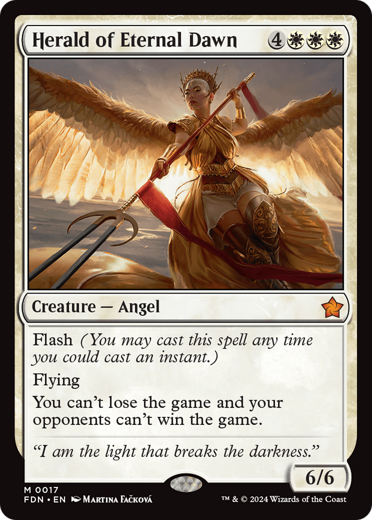 Herald of Eternal Dawn (FDN-017) - Foundations Foil