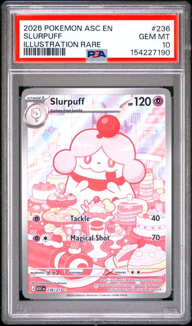 Slurpuff Ascended Heroes 236/217 PSA 10