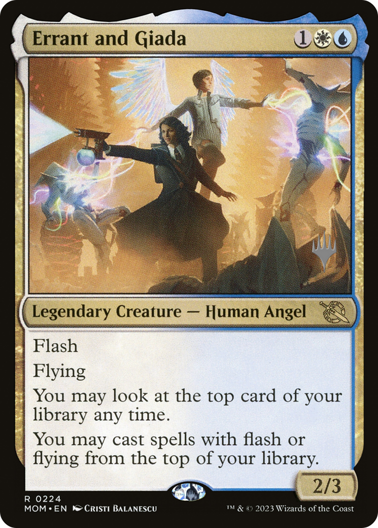 Errant and Giada (PPMOM-224P) - March of the Machine Promos Foil