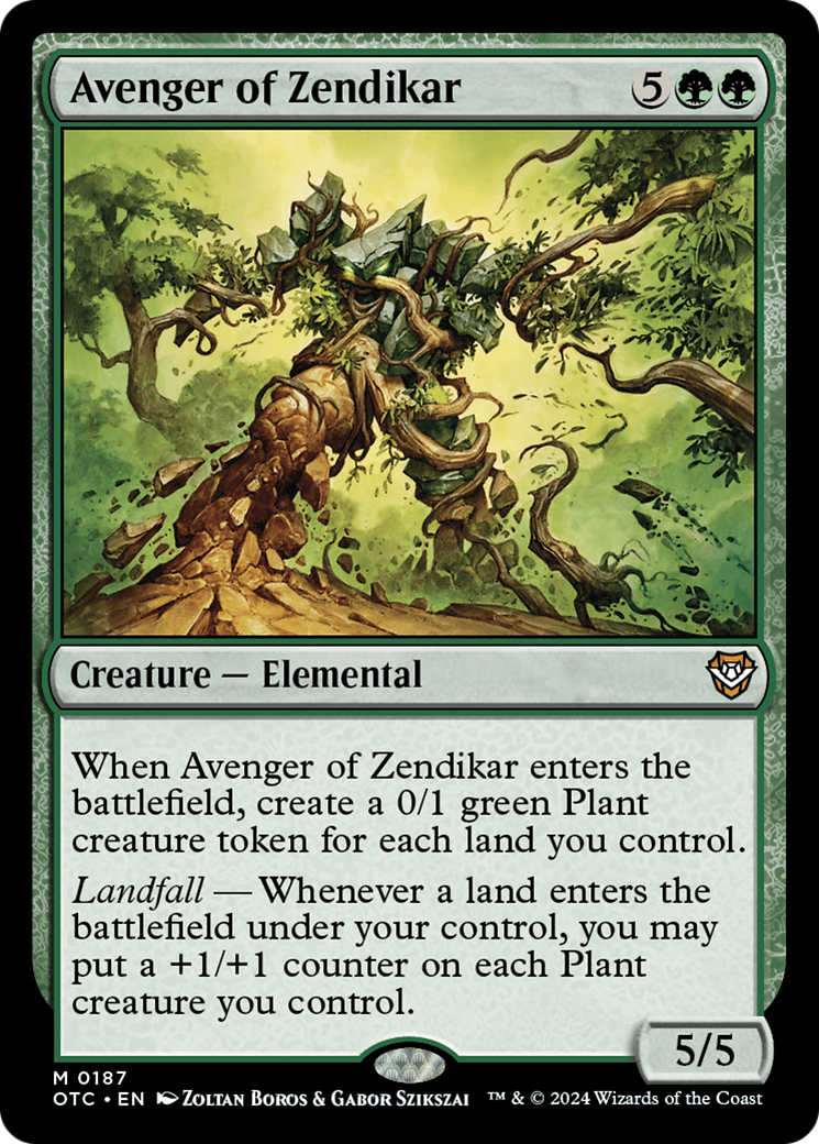 Avenger of Zendikar (OTC-187) - Outlaws of Thunder Junction Commander