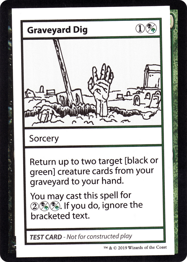 Graveyard Dig (CMB1-092) - Mystery Booster Playtest Cards 2021