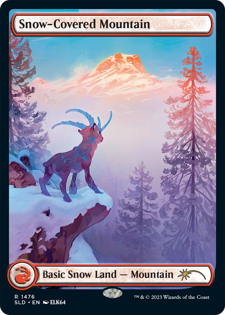Snow-Covered Mountain (SLD-1476) - Secret Lair Drop: (Full Art)