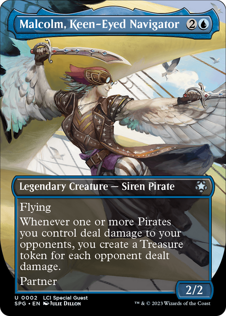 Malcolm, Keen-Eyed Navigator (SPG-002) - Special Guests (Borderless) Foil