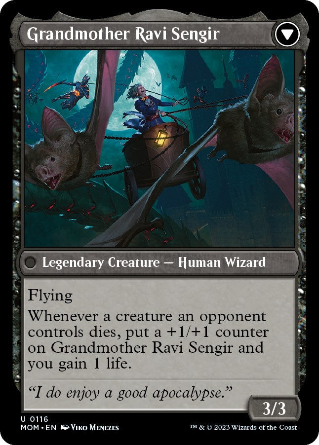 Invasion of Ulgrotha // Grandmother Ravi Sengir (MOM-116) - March of the Machine Foil