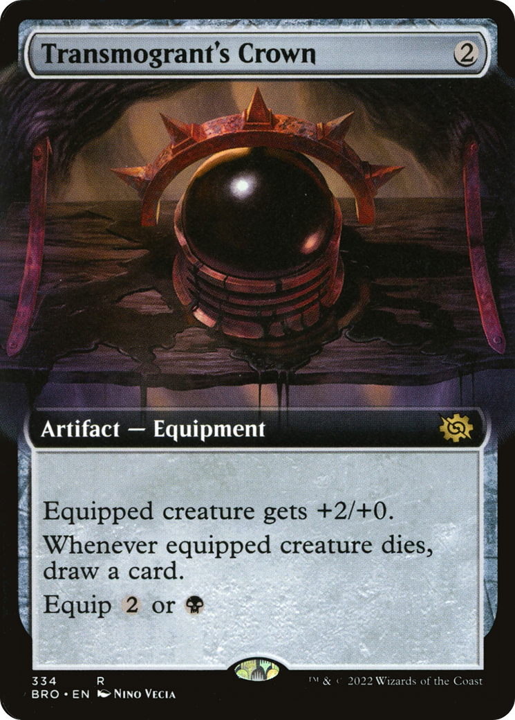 Transmogrant's Crown (BRO-334) - The Brothers' War: (Extended Art) Foil