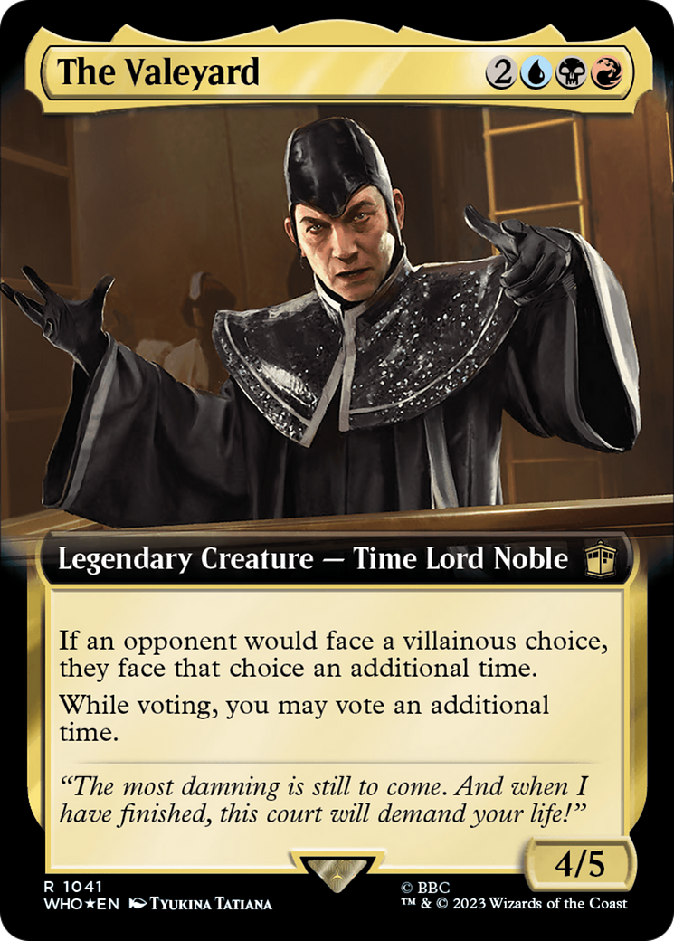 The Valeyard (WHO-1041) - Doctor Who: (Extended Art) Foil