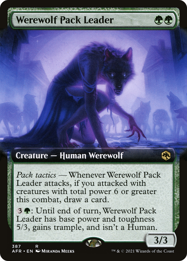 Werewolf Pack Leader (AFR-387) - Adventures in the Forgotten Realms: (Extended Art) Foil