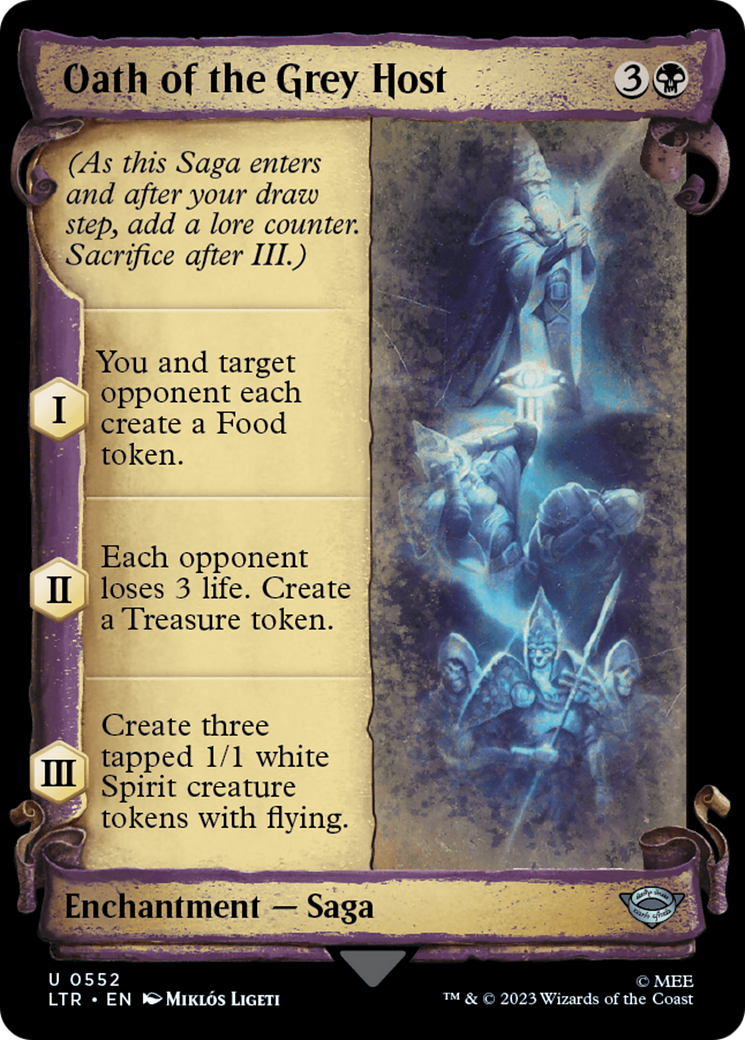 Oath of the Grey Host (LTR-552) - The Lord of the Rings: Tales of Middle-earth: (Showcase) Foil
