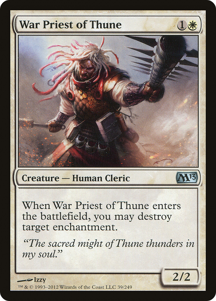 War Priest of Thune (M13-039) - Magic 2013 Foil
