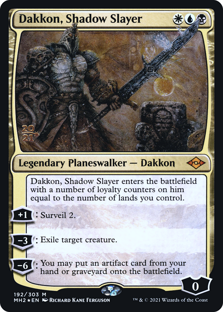 Dakkon, Shadow Slayer (PRE-192S) - Modern Horizons 2 Promos Foil