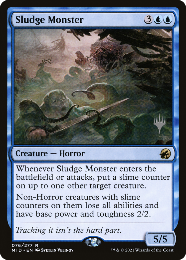 Sludge Monster (PPMID-76P) - Innistrad: Midnight Hunt Promos